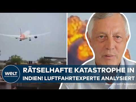 Video Thumbnail: FLUGZEUGABSTURZ INDIEN: Rätselhafter Crash des Air India-Fliegers | Luftfahrtexperte analysiert