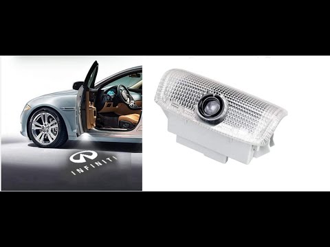 How to Install LED Ghost Shadow Door Light Logo Projector - Infiniti Q50 Q70 Q60 QX50 QX56 QX70 QX80