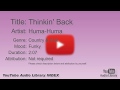 Thinkin Back Huma Huma Country Folk Funky YouTube Audio Library BGM
