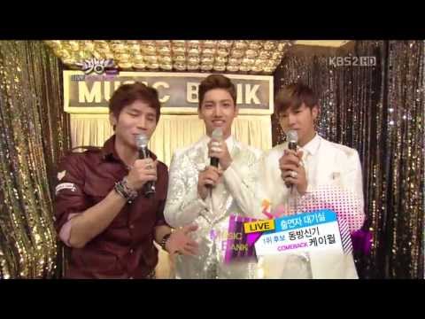 [1080p HD] 121012 K Will & DBSK - Backstage Interview @ Music Bank