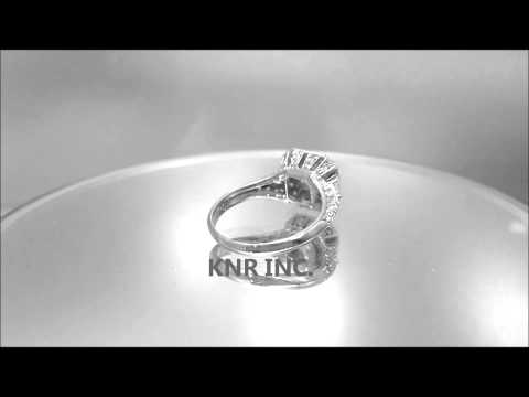 18K WHITE GOLD ASSCHER CUT DIAMOND ENGAGEMENT RING ART DECO ANTIQUE STYLE 1.84CT - KNR INC - 305