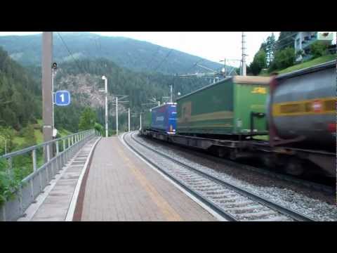 Bahnverkehr in St. Jodok am Brenner am 1. & 2.8.2012