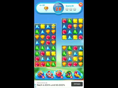 Jewel Crush 💎 - Jewels & Gems Match 3 Legend 2020 Level 121 ⭐⭐ no Booster 👑 Android Gameplay ✅