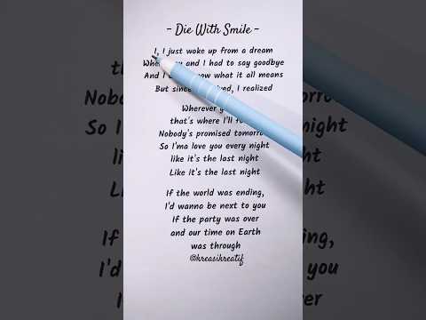 Lady Gaga & Bruno Mars &ndash; &ldquo;Die With A Smile&rdquo; | English Through Bold Lyrics 🎤🖤