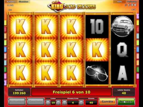 The Real King Gold Records kostenlos spielen - Novomatic / Novoline