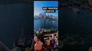 MSC SEAVIEW  ship navio cruzeiro  Santos Buzios Salvador @cruzeiros2025 #drone #google  #shorts