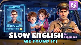 We Recognized Our Taxi Driver... He's a WANTED Criminal! | Slow English Listening (A2) 2