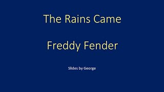 Freddy Fender   The Rains Came    karaoke