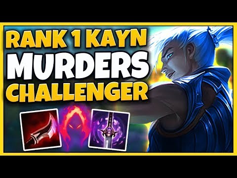 #1 KAYN WORLD 1V9 STOMPS CHALLENGER (WITH BLUE KAYN) - league of Legends