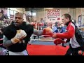 ROY JONES JR GETTING KNOCKOUT HOOKS READY FOR MIKE TYSON IN FINAL WEEK OF TRAINING BEFORE FIGHT!