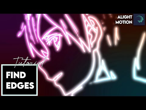 Tutorial find edges four colors like me- Alight motion tutorial