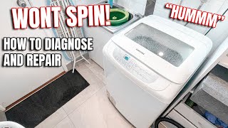 Washing Machine Not Spinning Just Hums: Samsung Fix