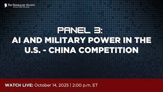 Click to play: Panel III: AI and Military Power in U.S.-China Competition