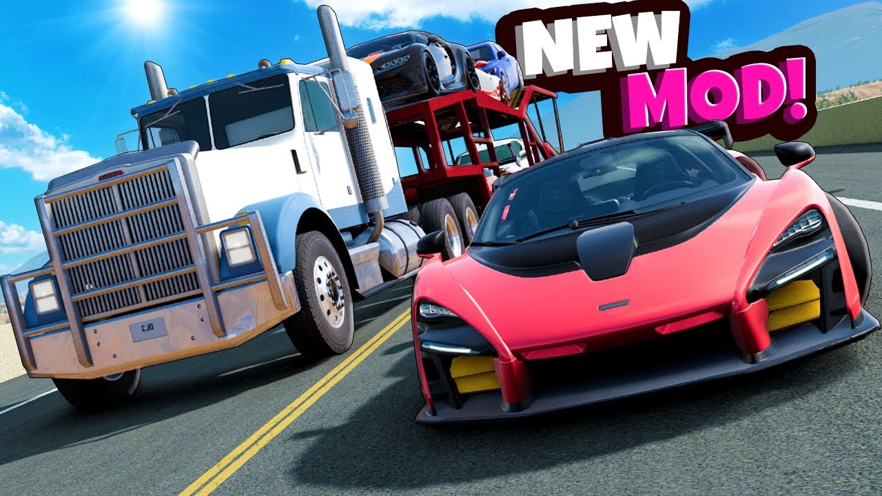 McLaren Senna is a RIDICULOUS Police Escape Supercar in BeamNG Drive Mods!