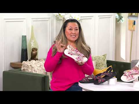 Ryka Floral Print Adjustable Sandals - Macy Floral on QVC