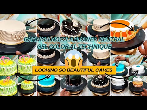Top9 simple cake! 👌such designs which! can make😊 your cake counter unique.