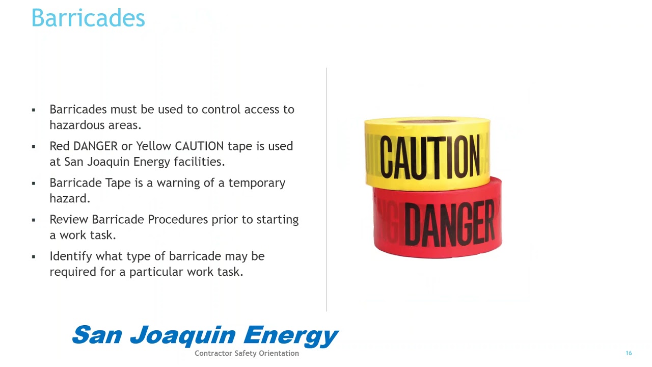 TCY Contractor Safety Orientation