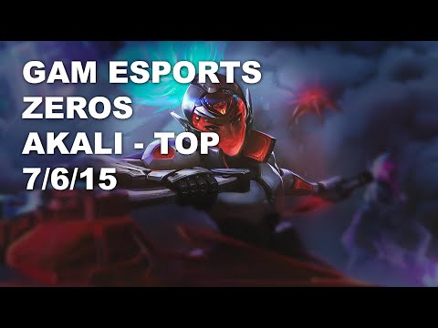 GAM Esports Zeros Top Akali vs Ornn - KR Master Patch 10.9