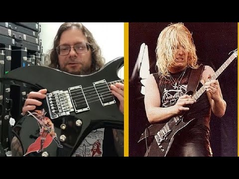 Acid Bath’s Sammy Duet shows his Jeff Hanneman B.C Rich “Bich” Guitar