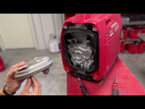 Honda EU20i EU2000i Spark Arrester Clean or Change