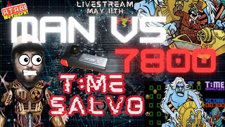 HOMEBREW MONTH T:ME SALVO Atari 7800 LIVE - Man vs 7800