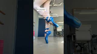 Blue pointe shoes💙🪄 what color should I try next?? #ballet #ballerina #pointeshoes #balletdancer