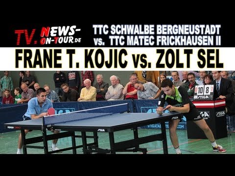 TT Pokal: (1-2) F. T. Kojic vs Zolt Sel | 15.09.2013 | Tischtennis | Ping Pong | Table Tennis