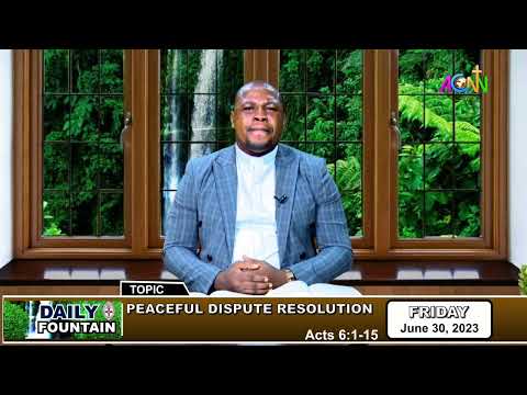 DAILY FOUNTAIN DEVOTIONAL OF JUNE 30, 2023 - THE REV'D. EMMANUEL IKUEJUWAJO