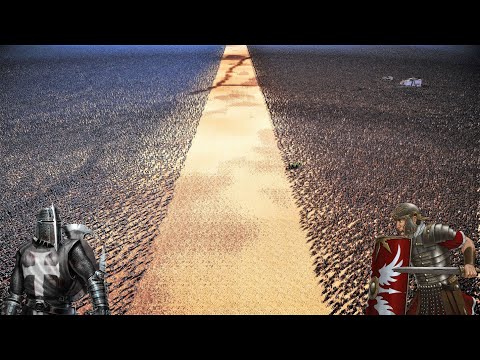 1 MILLION CRUSADER ARMY vs 1 MILLION ROMAN ARMY - Ultimate Epic Battle Simulator 2