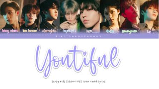 Download lagu Youtiful [Stray Kids 스트레이 키즈] Color coded lyrics || Han/Rom/Eng lyrics - SKZ mp3