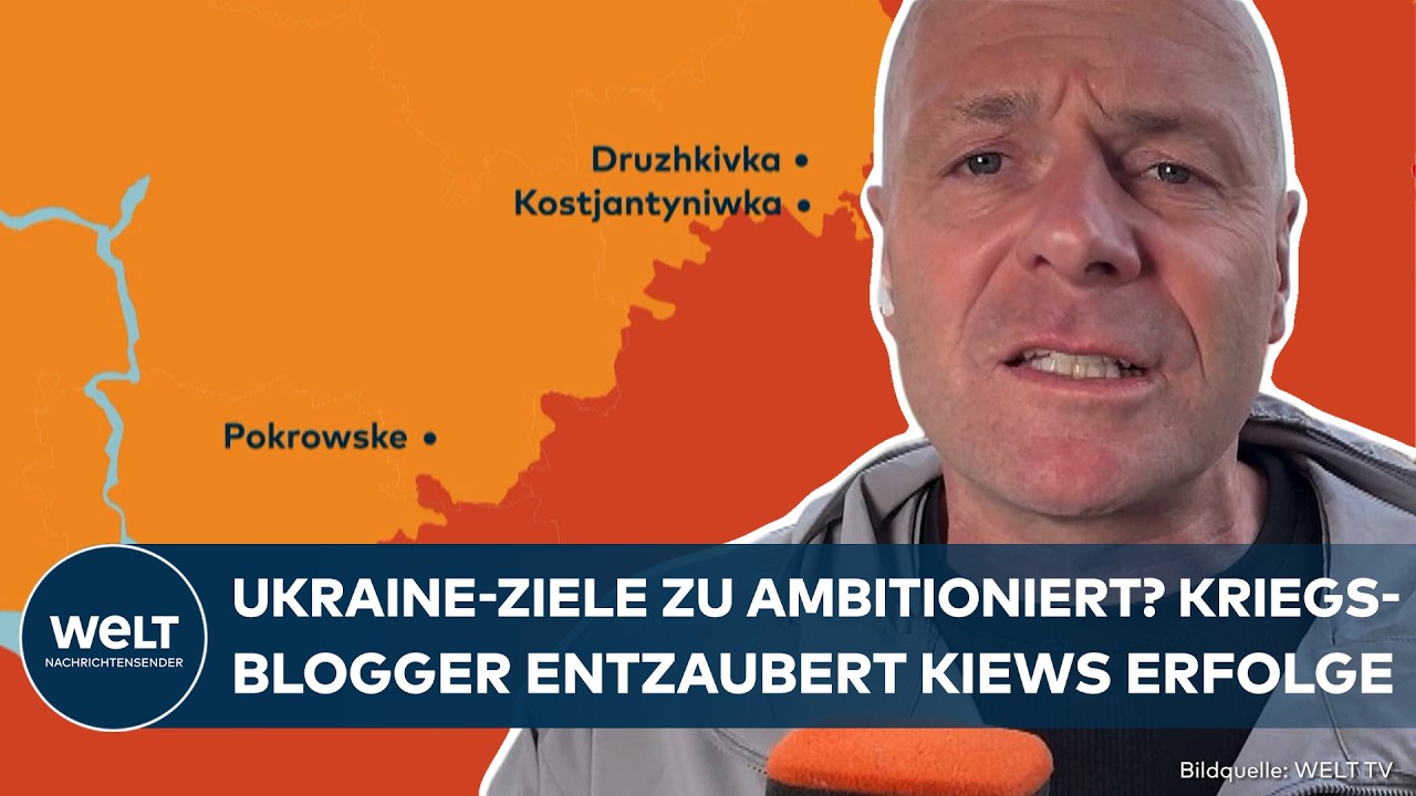 PUTINS KRIEG: Ukrainische Ziele zu ambitioniert? Kriegsblogger sieht noch keine Wende an der Front!