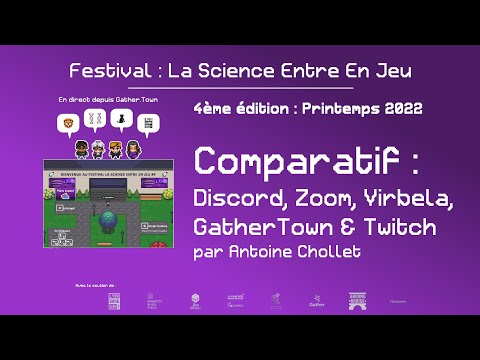 Comparatif de Discord, Zoom, Virbela, GatherTown & Twitch dans l’enseignement