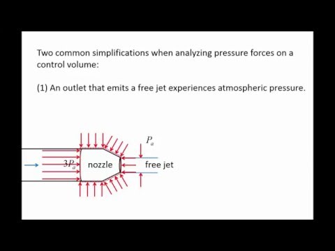 Fluid Mechanics: Topic 7.2.1 - Analyzing pressure forces on a CV