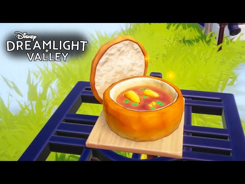 How to make Bread Bowl Pumpkin Soup - Disney Dreamlight Valley