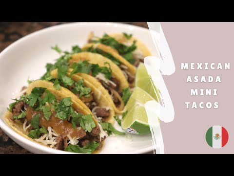 BEST MEXICAN MINI TACOS - CARNE ASADA (BEEF)