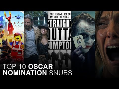 Top 10 Oscar Nomination Snubs of ALL TIME