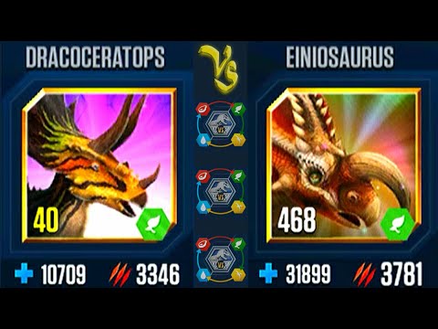 DRACOCERATOPS VS EINIOSAURUS (JURASSIC WORLD).