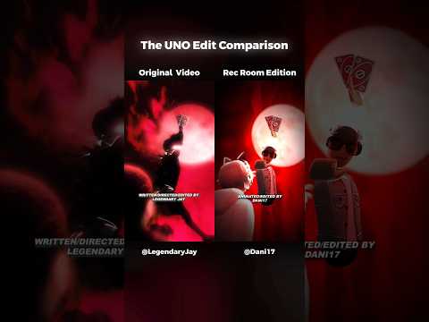 The UNO Edit Comparison | Original VS Rec Room Edition #recroom