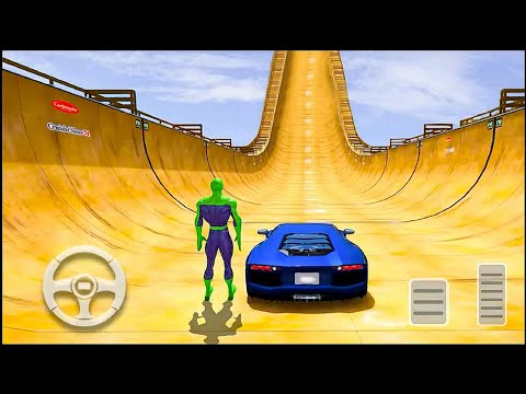 Superhero Car Stunts Impossible Tracks: Mega Ramp Games 2022 - Android iOS Gameplay