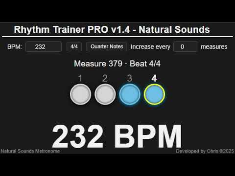 Metronome 232 BPM