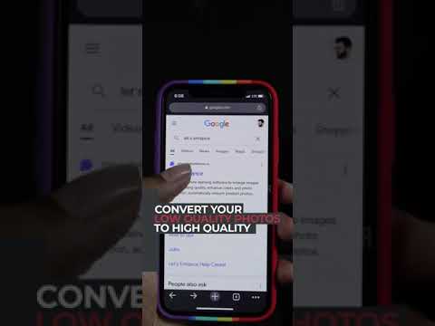 convert low quality images to high quality