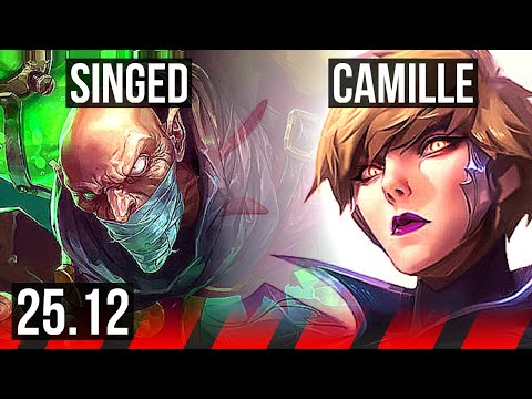 SINGED vs CAMILLE (TOP) | Rank 8 Singed | KR Master | 25.12