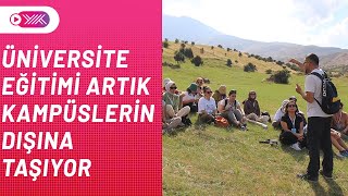 Iğdır Üni’den Türkiye’nin dört bir yanından gelen öğrencilere Ağrı Dağında uygul