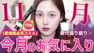 【🩵冬購入品🌨️】乾燥シーズン激推しの今月のお気に入り紹介✨【メガ割新作多め】