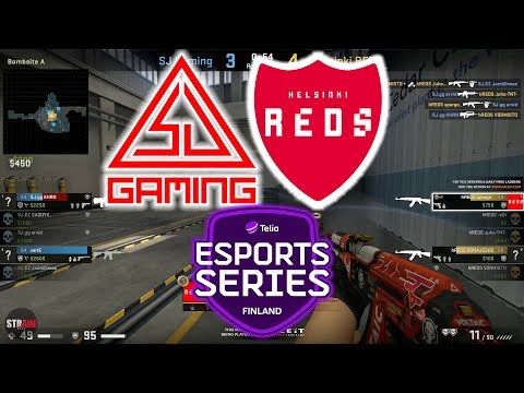 SJ Gaming vs Helsinki REDS Highlights - Telia Esports Series S2 * Nuke