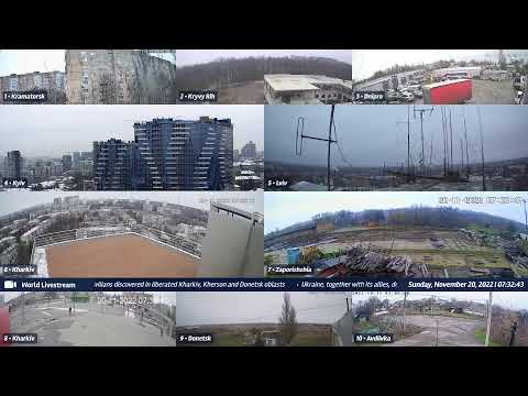 Live views from Ukraine 11/19/2022 C - Kramatorsk, Kharkiv, Kyiv, Zaporizhzhia and other cities