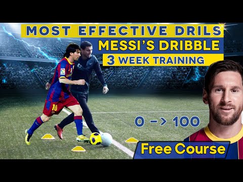 Most effective Messi's Dribble Drills ( FREE COURSE )