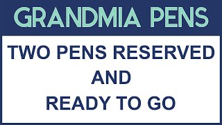 TWO PENS RESERVED AND READY TO GO