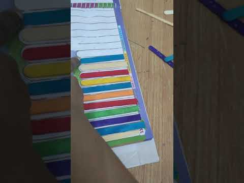 Ice cream stick zoo gate