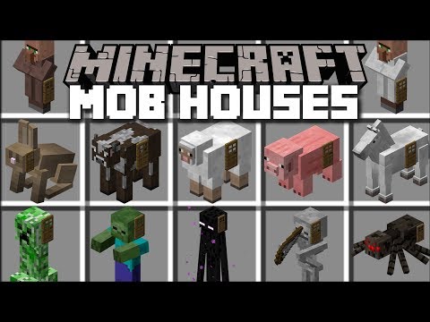MC Naveed - Minecraft - Minecraft MOB HOUSE MOD / SPAWN YOUR OWN MOB HOUSES AND LIVE INSIDE THEM!! Minecraft